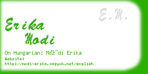 erika modi business card